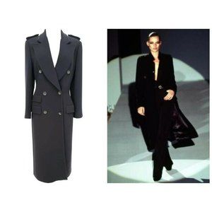 A/W 1996 Collectible Tom Ford for Gucci Navy Wool Coat